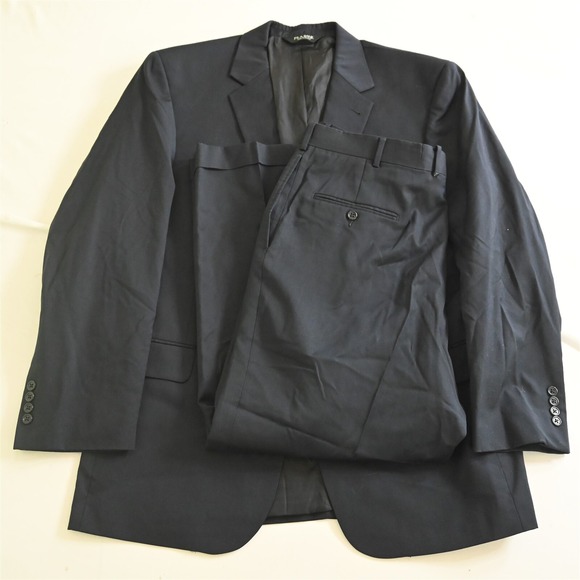 Jos A Bank 44R 36x29 Navy Blue Gordon 100% Wool Mens Jacket‎ Pants Suit